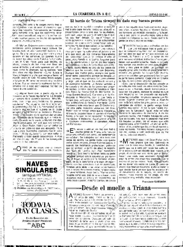 ABC SEVILLA 22-03-1990 página 50