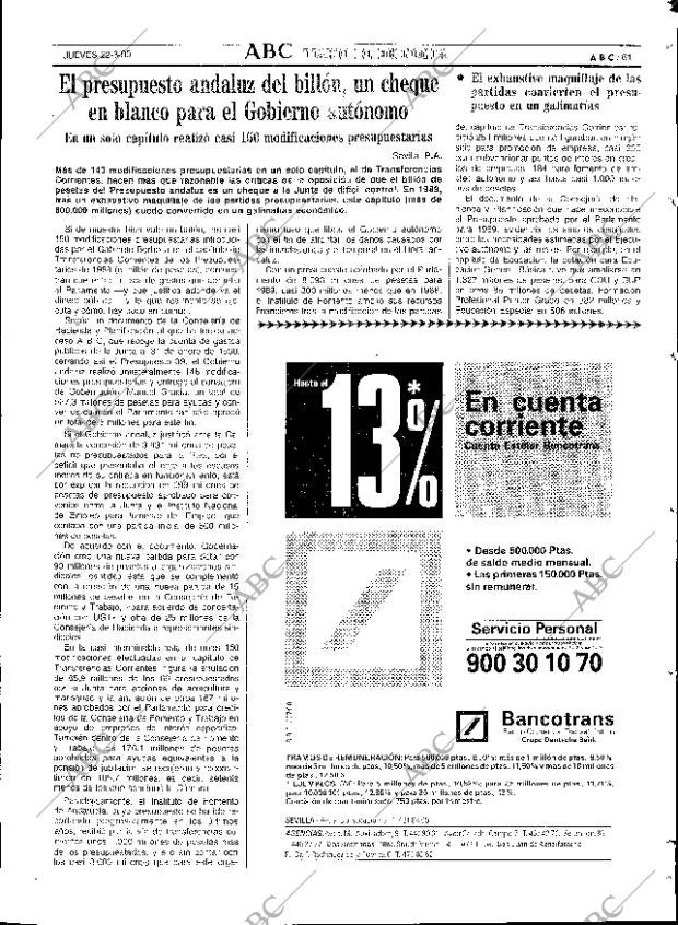 ABC SEVILLA 22-03-1990 página 69