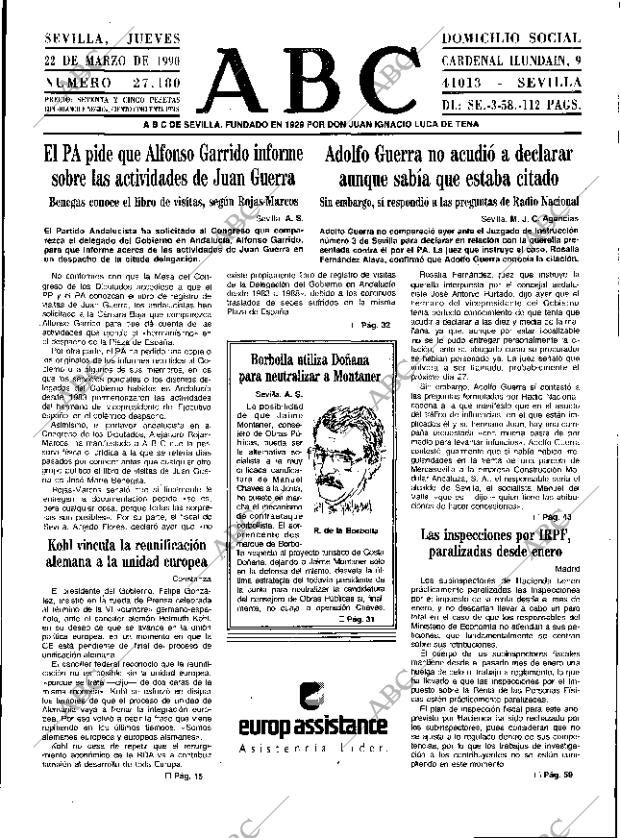 ABC SEVILLA 22-03-1990 página 9