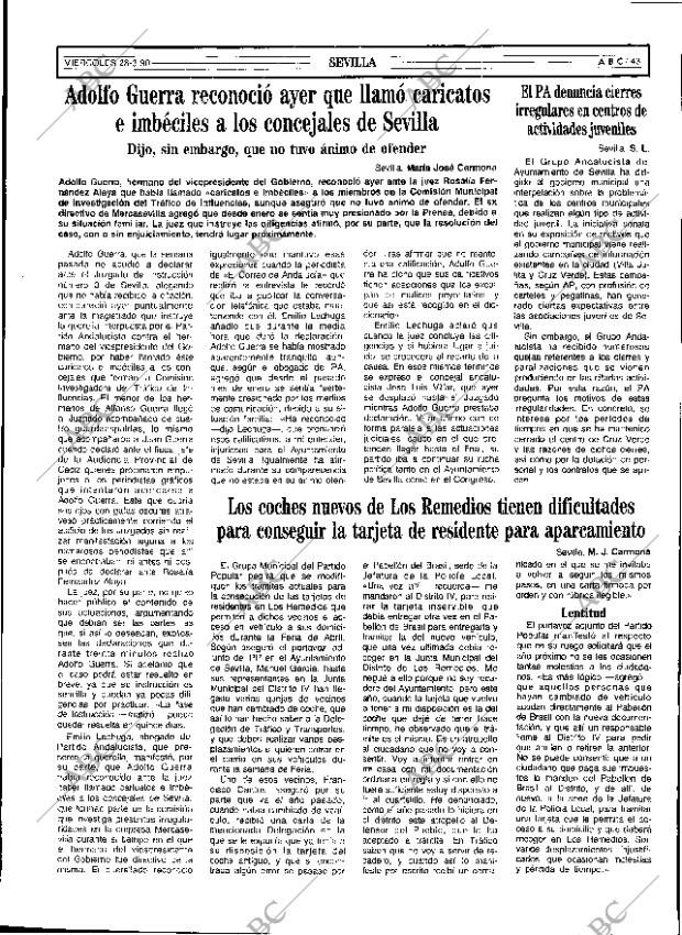 ABC SEVILLA 28-03-1990 página 43