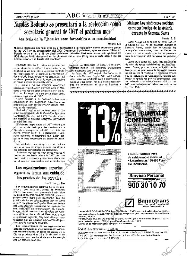 ABC SEVILLA 28-03-1990 página 65