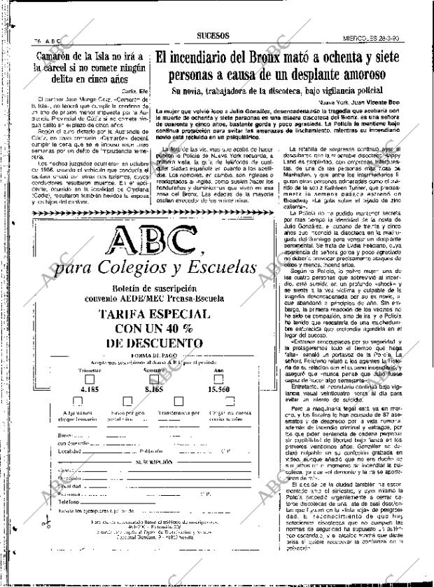 ABC SEVILLA 28-03-1990 página 76