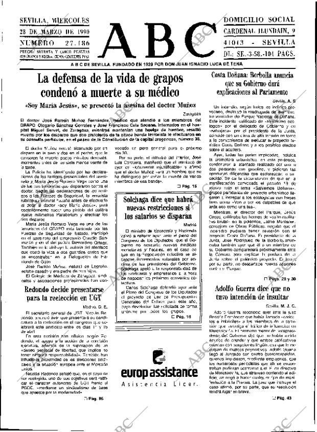 ABC SEVILLA 28-03-1990 página 9