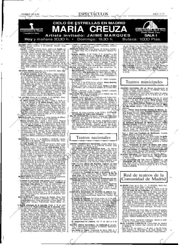 ABC MADRID 30-03-1990 página 117