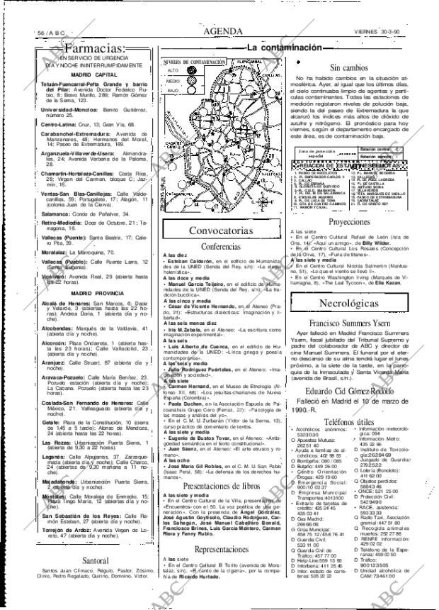 ABC MADRID 30-03-1990 página 56