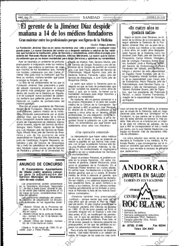 ABC MADRID 30-03-1990 página 70