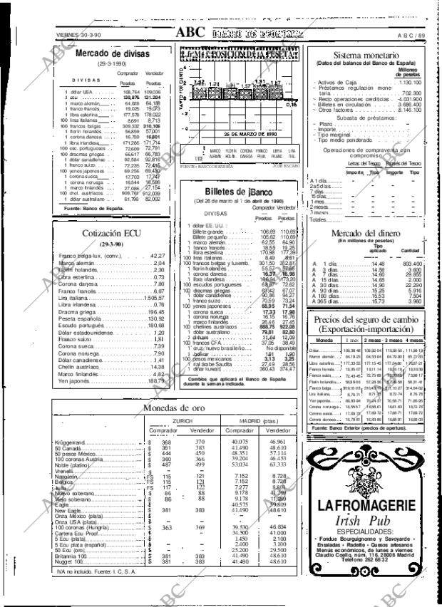 ABC MADRID 30-03-1990 página 89