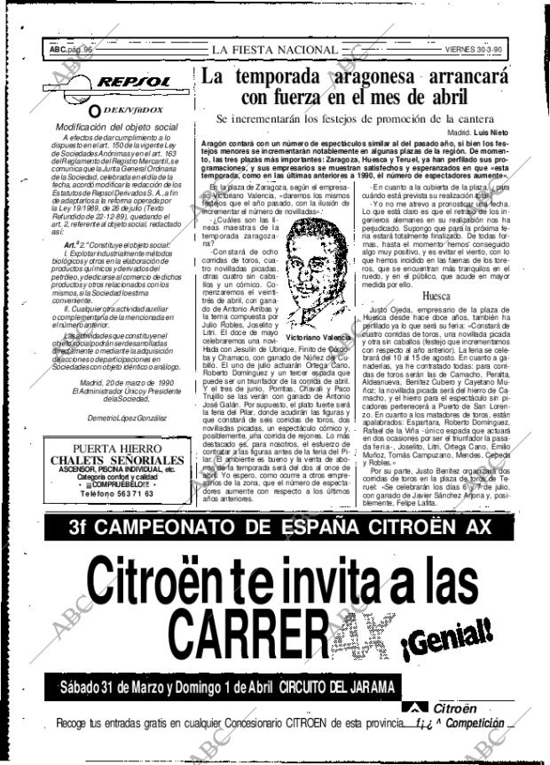 ABC MADRID 30-03-1990 página 96