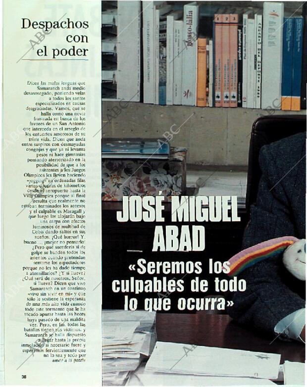 BLANCO Y NEGRO MADRID 01-04-1990 página 38