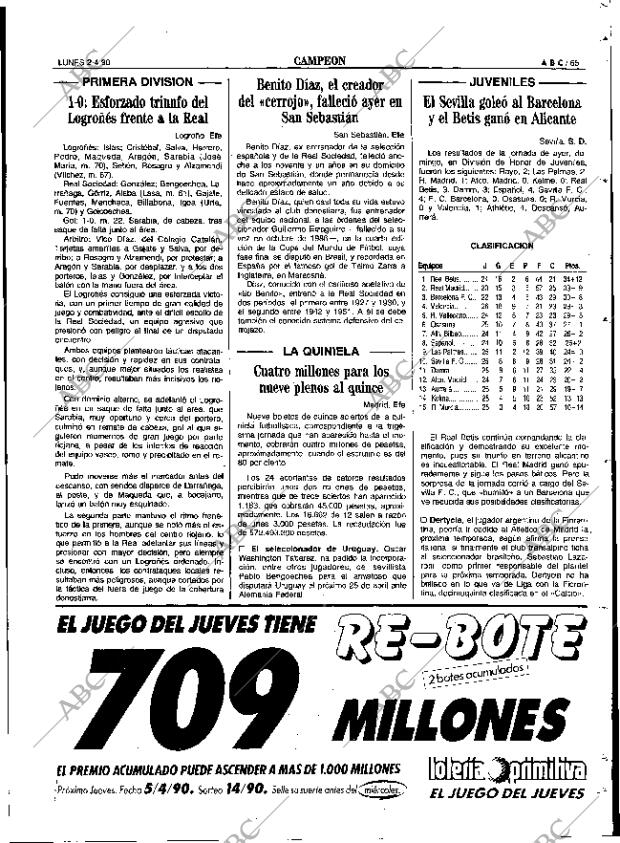 ABC SEVILLA 02-04-1990 página 65