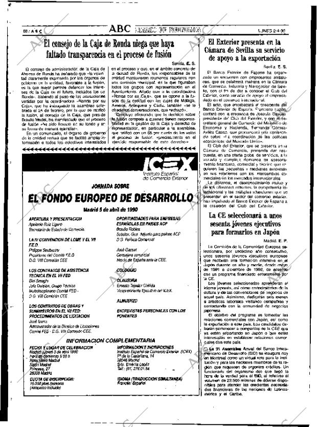 ABC SEVILLA 02-04-1990 página 88