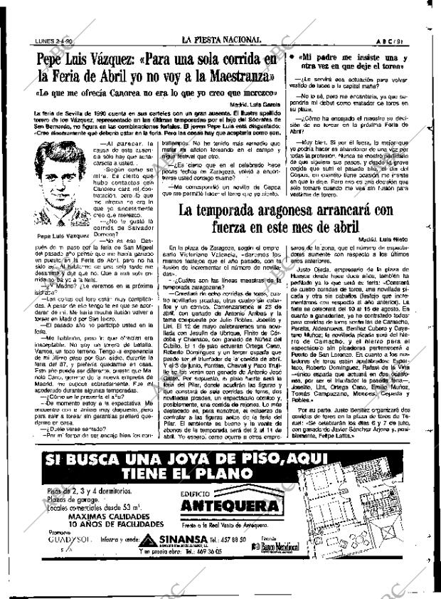 ABC SEVILLA 02-04-1990 página 91
