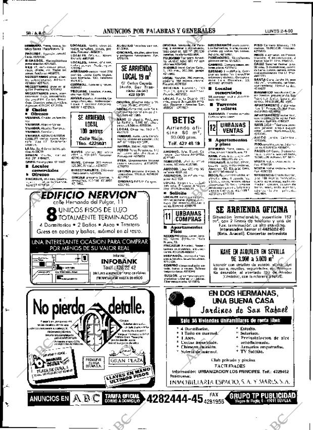 ABC SEVILLA 02-04-1990 página 98