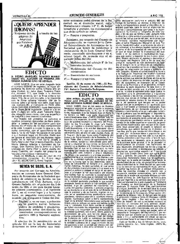 ABC SEVILLA 06-04-1990 página 109