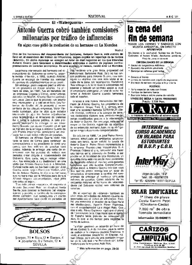 ABC SEVILLA 06-04-1990 página 21