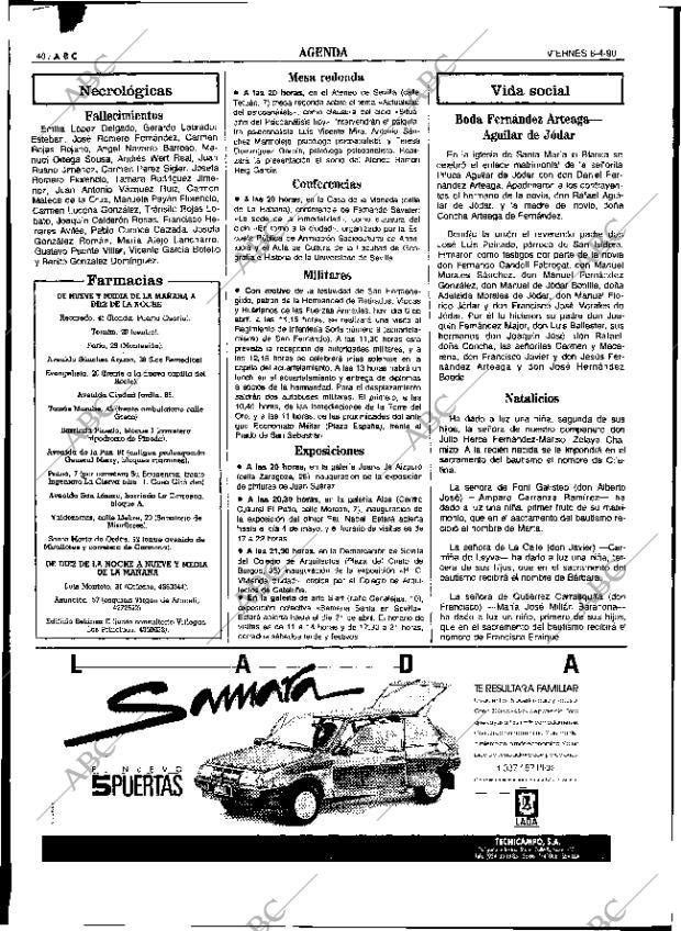ABC SEVILLA 06-04-1990 página 40