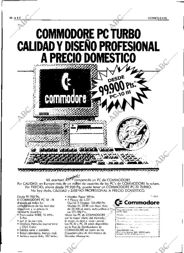 ABC SEVILLA 06-04-1990 página 88