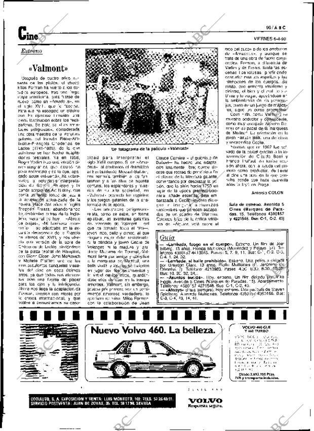 ABC SEVILLA 06-04-1990 página 90