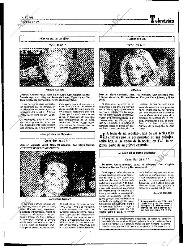 ABC SEVILLA 06-04-1990 página 93