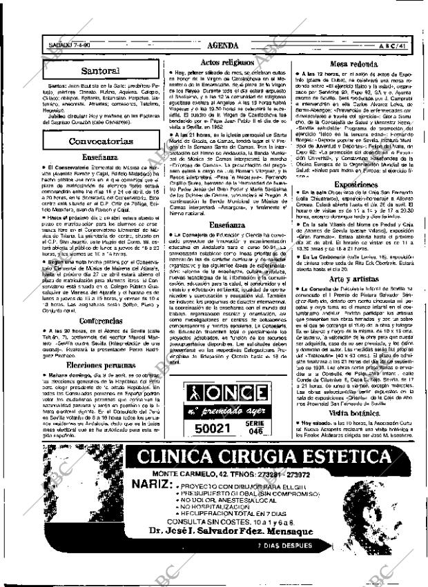 ABC SEVILLA 07-04-1990 página 41