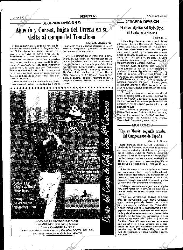 ABC SEVILLA 08-04-1990 página 104