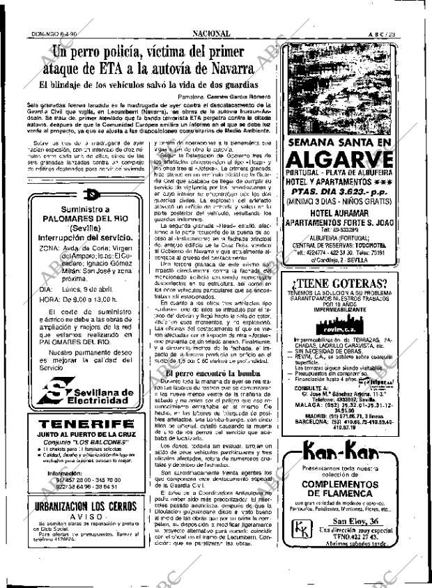 ABC SEVILLA 08-04-1990 página 23
