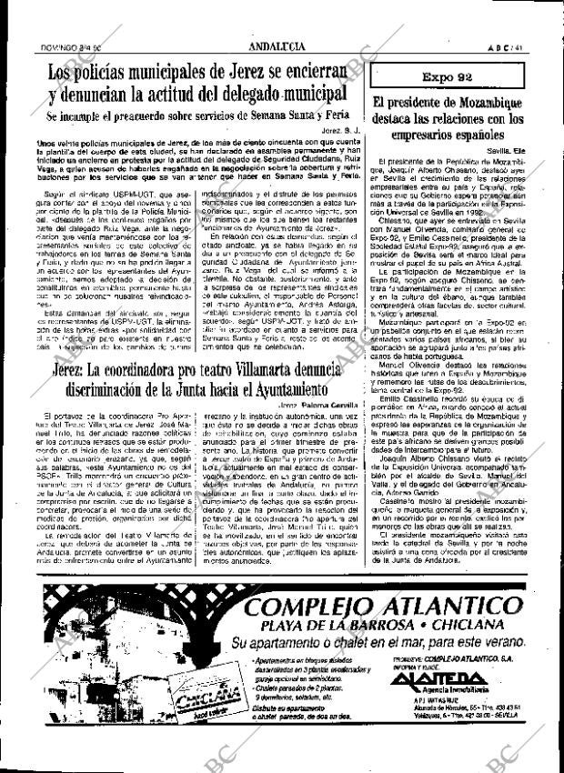 ABC SEVILLA 08-04-1990 página 41