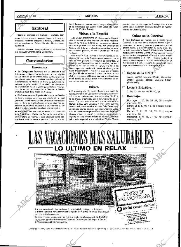 ABC SEVILLA 08-04-1990 página 45
