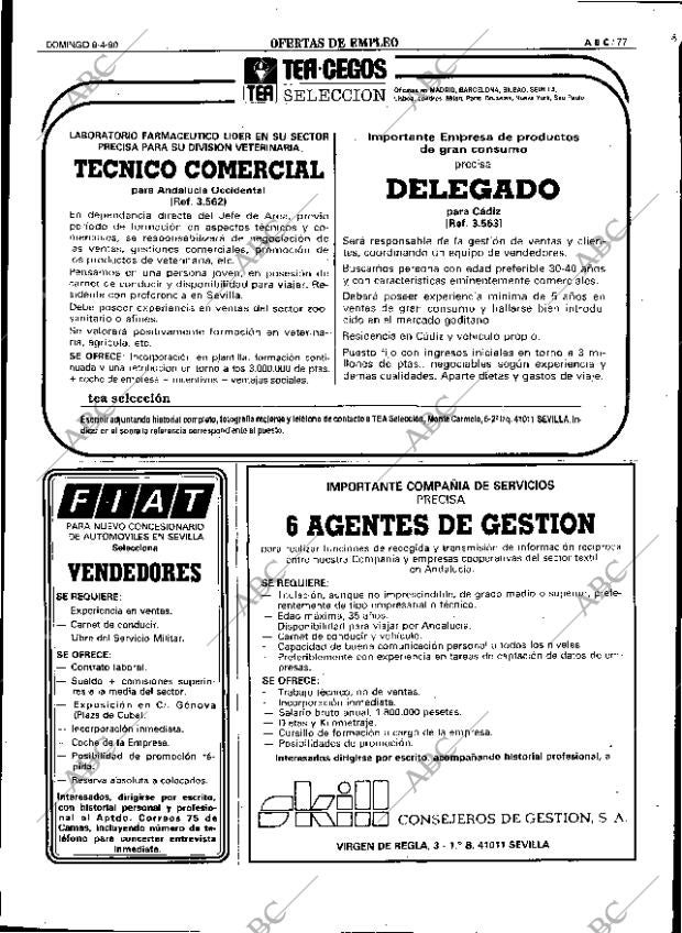 ABC SEVILLA 08-04-1990 página 77