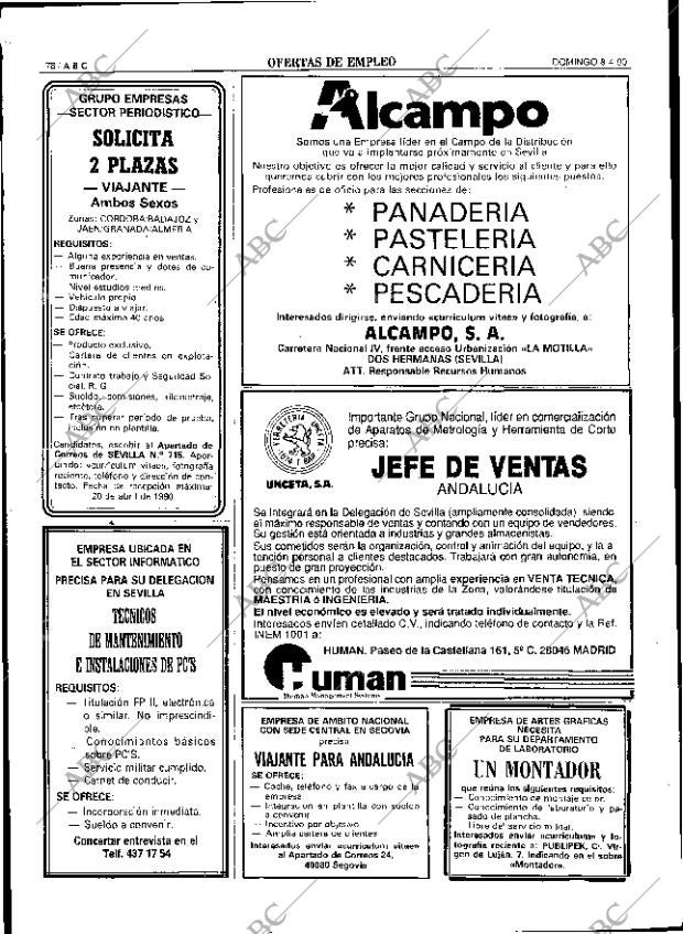 ABC SEVILLA 08-04-1990 página 78
