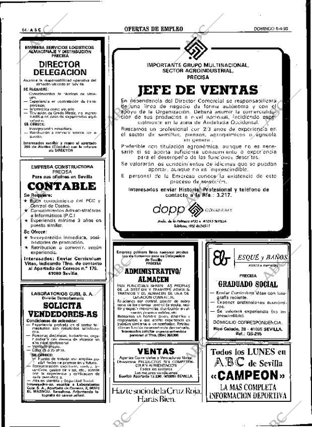 ABC SEVILLA 08-04-1990 página 84