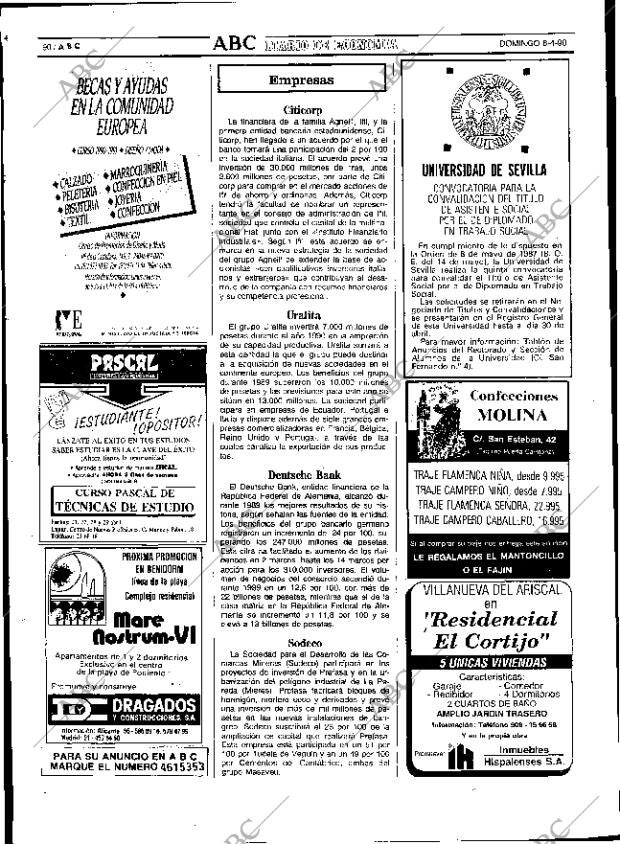 ABC SEVILLA 08-04-1990 página 90