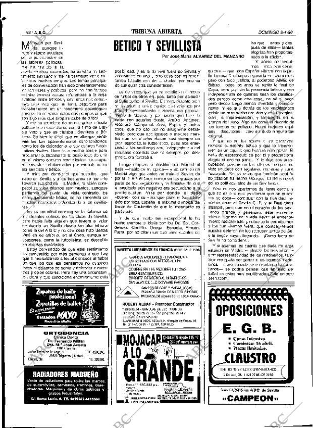 ABC SEVILLA 08-04-1990 página 98