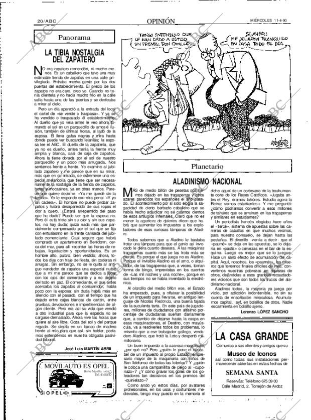 ABC MADRID 11-04-1990 página 20