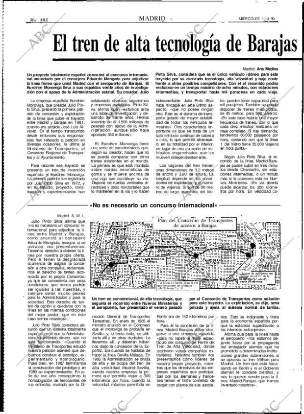 ABC MADRID 11-04-1990 página 36