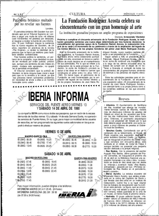 ABC MADRID 11-04-1990 página 46