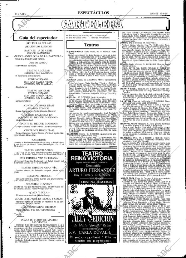 ABC MADRID 12-04-1990 página 84