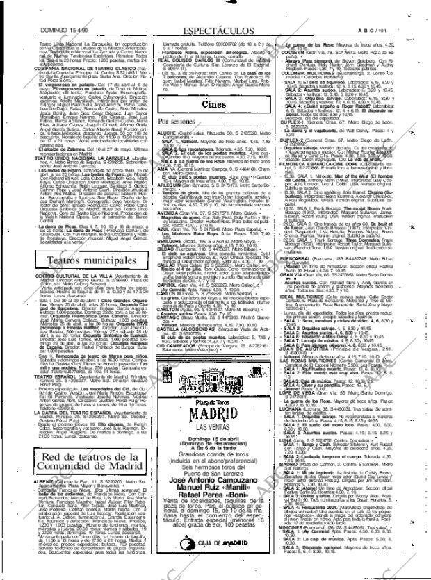 ABC MADRID 15-04-1990 página 101