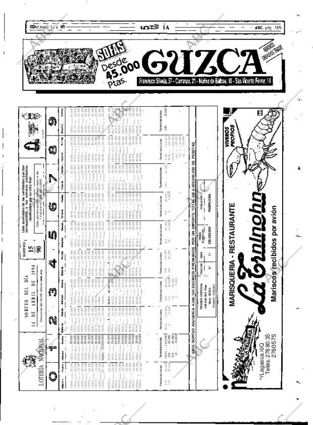 ABC MADRID 15-04-1990 página 105