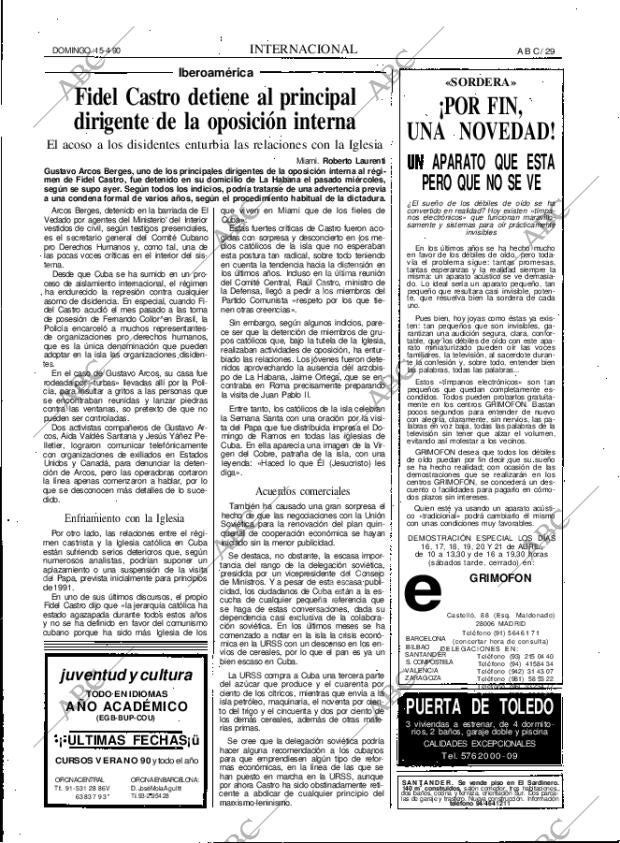 ABC MADRID 15-04-1990 página 29