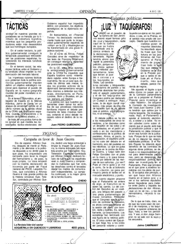 ABC MADRID 17-04-1990 página 23