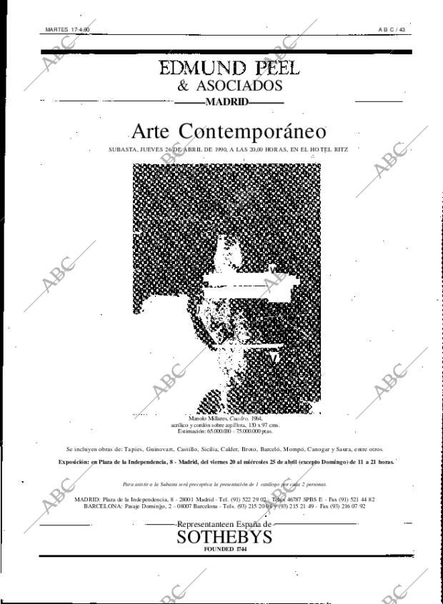 ABC MADRID 17-04-1990 página 43