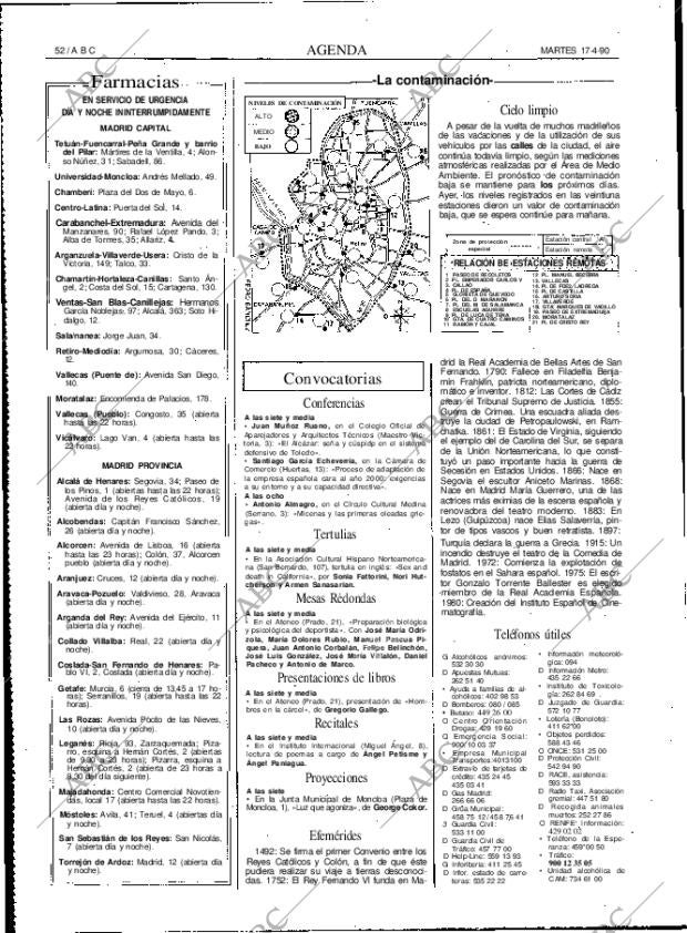 ABC MADRID 17-04-1990 página 52