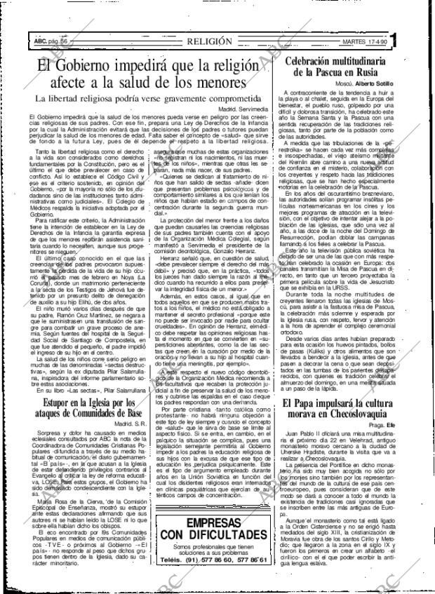 ABC MADRID 17-04-1990 página 56