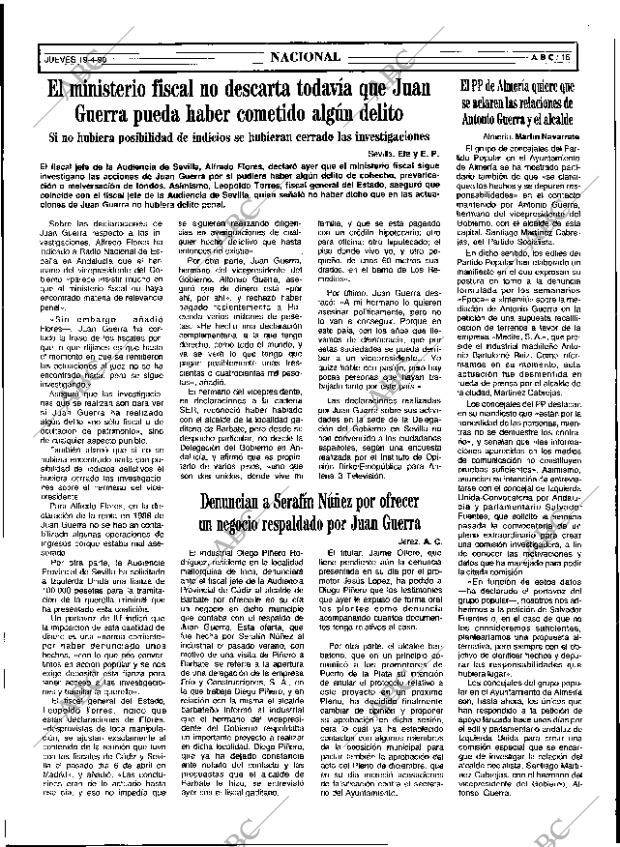 ABC SEVILLA 19-04-1990 página 15