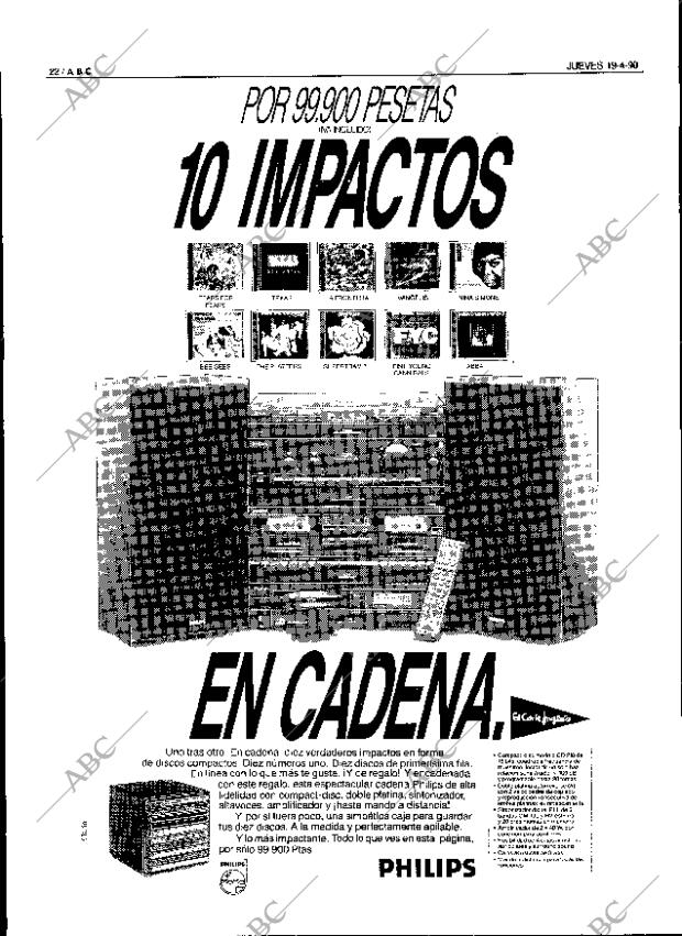 ABC SEVILLA 19-04-1990 página 22