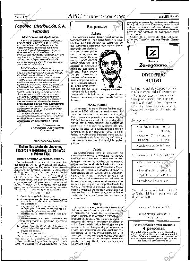 ABC SEVILLA 19-04-1990 página 78