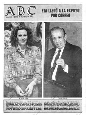 ABC MADRID 20-04-1990 página 1