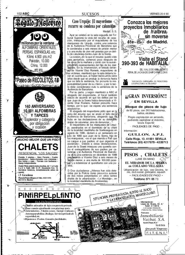 ABC MADRID 20-04-1990 página 102