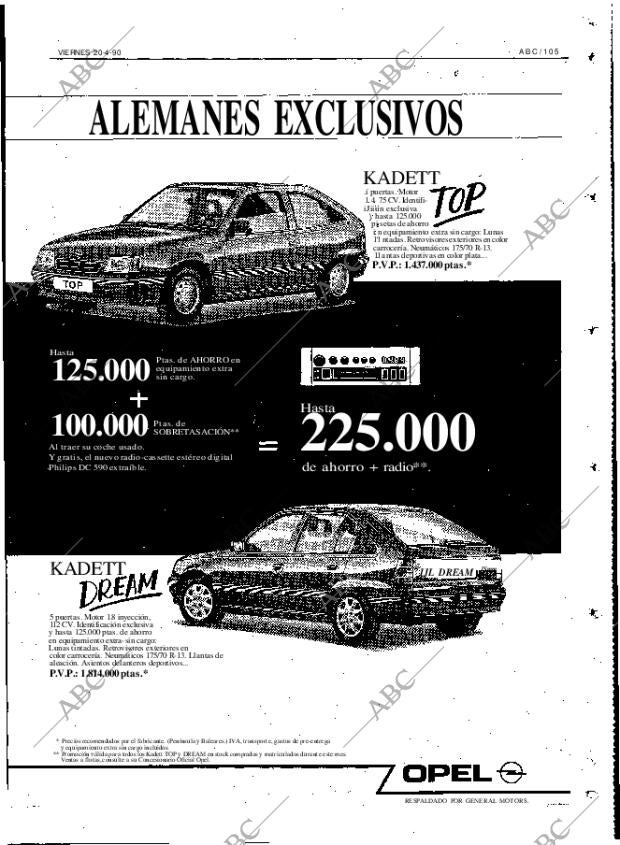 ABC MADRID 20-04-1990 página 105